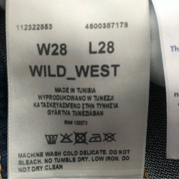 Wrangler Wild West 603 High Rise Straight Jeans Size 28 NEW - Picture 11 of 13